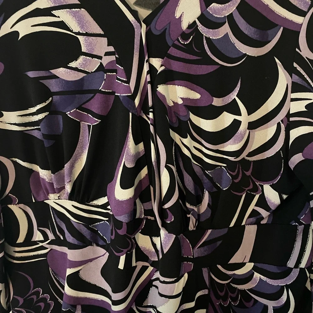 Only Nine Women’s Dressy Casual Blouse Plus Size 1X - Picture 4 of 10